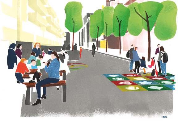 Illustration InnoRAD Superblocks Illustration InnoRAD Superblocks in Barcelona